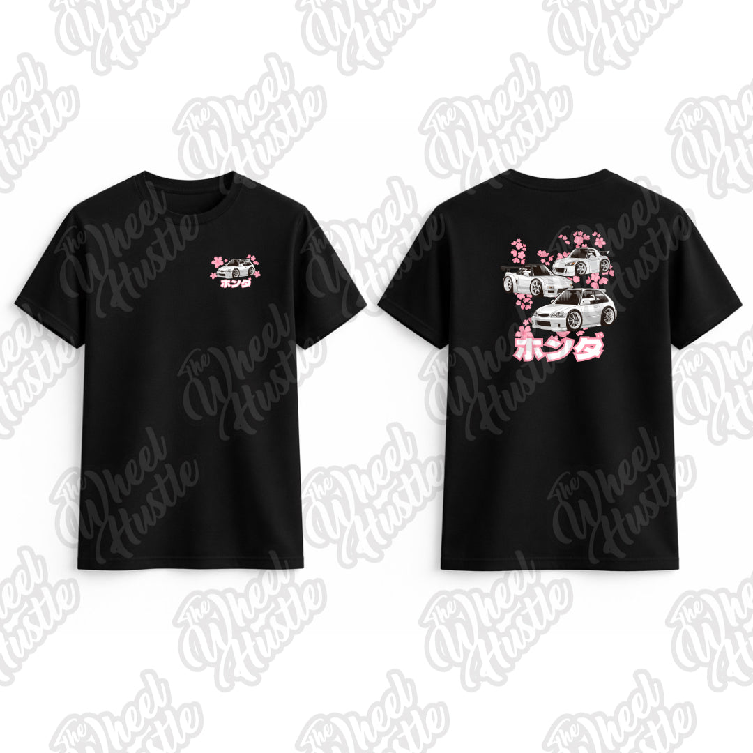 Chibi "EK9 NSX S2K" Cherry Blossom T-Shirt