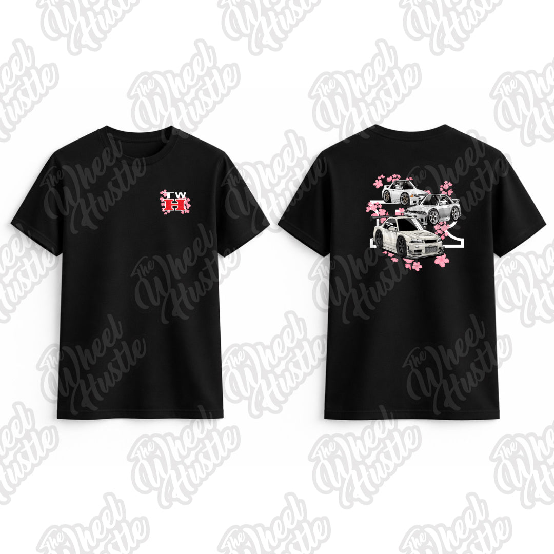 Chibi "Skylines" Cherry Blossom T-Shirt