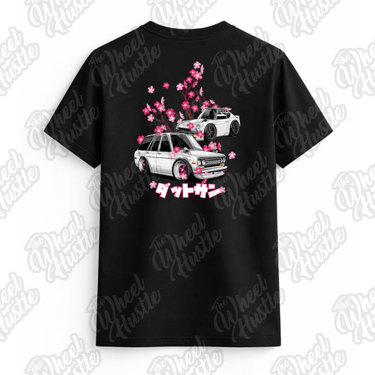 Chibi "510 Wagon and 240z" Cherry Blossom T-Shirt