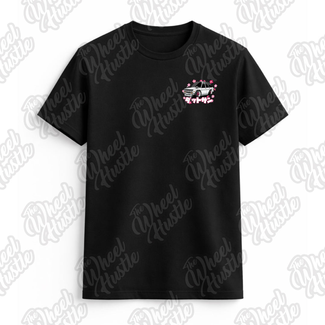 Chibi "510 Wagon and 240z" Cherry Blossom T-Shirt